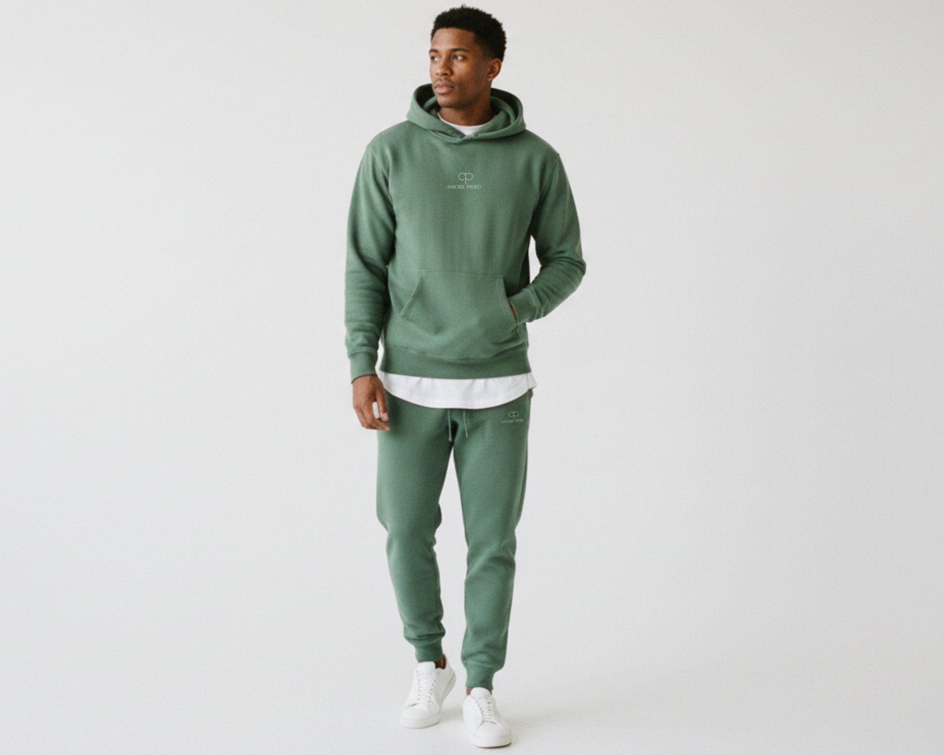 Amore Piero men pigment-dyed sweatpants