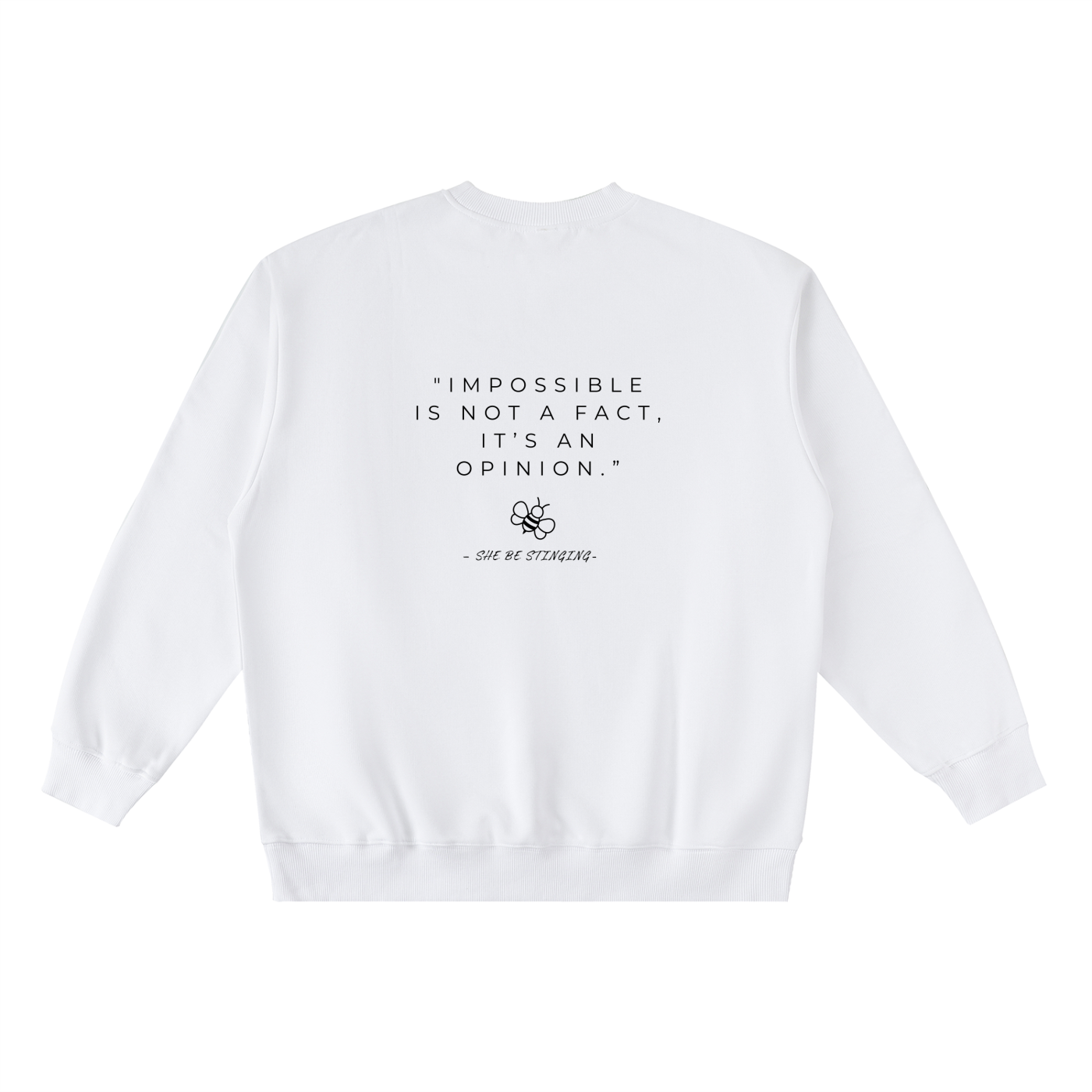 Oversized Crewneck Taped Sweatshirt
