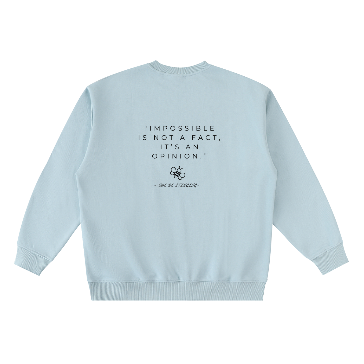 Oversized Crewneck Taped Sweatshirt